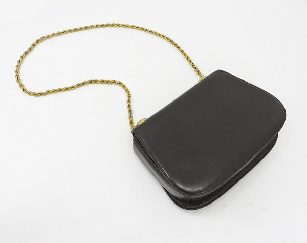 OLD Gucci 茶ゴールドチェーンショルダー