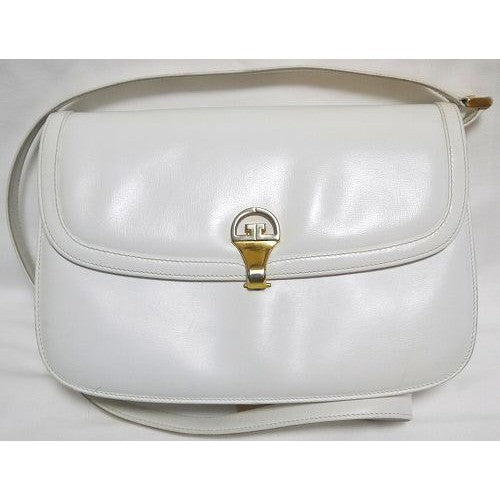 OLD Gucci 白総皮ショルダー