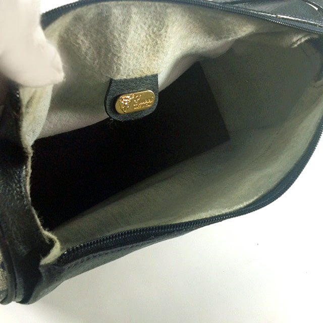 OLD Gucci　GG柄モノグラム半円ショルダー（青）