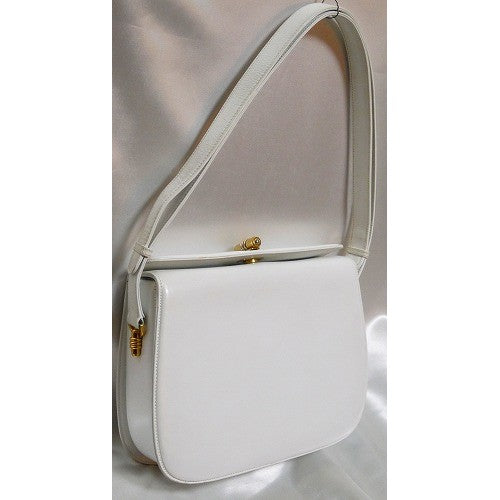 OLD Gucciホワイト2Way総皮ショルダー