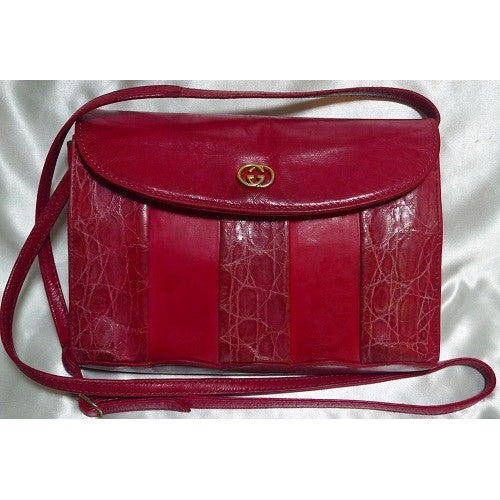 OLD Gucciピンク斜めがけショルダー