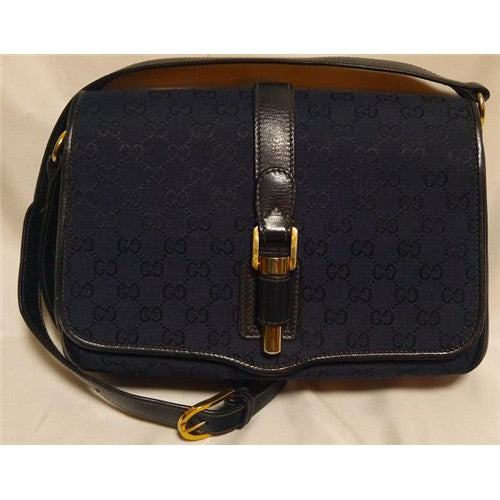 OLD Gucciジャガードショルダー（濃紺）