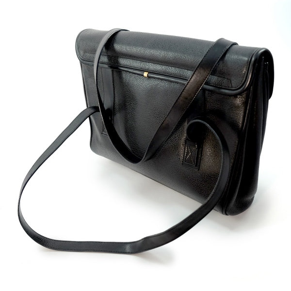 OLD Gucci　総革 ビット ビジネストートバッグ（黒）