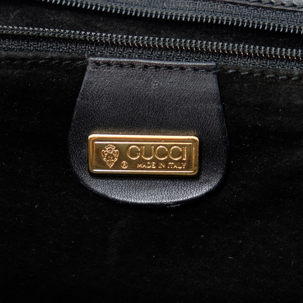 OLD Gucci　総革 ビット ビジネストートバッグ（黒）