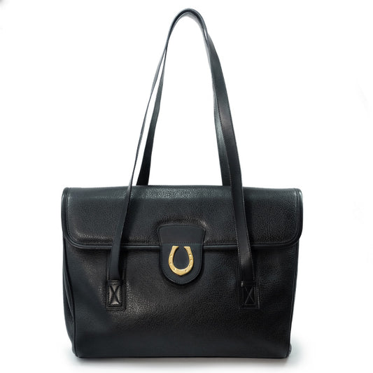 OLD Gucci　総革 ビット ビジネストートバッグ（黒）