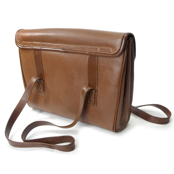 OLD Gucci　ホースシュー金具ビジネストートバッグ（茶）