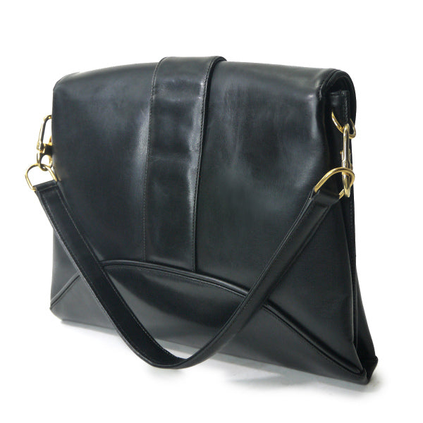 OLD Gucci シェリーベルト留め具レザーショルダー（黒）