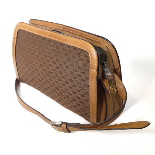 OLD Gucci ７０ｓ マイクロGGキャメルショルダー