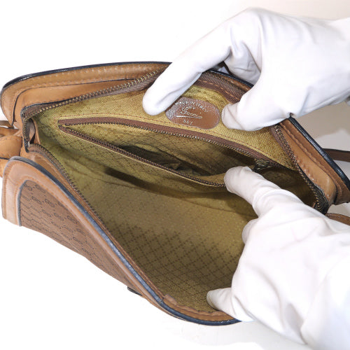 OLD Gucci ７０ｓ マイクロGGキャメルショルダー