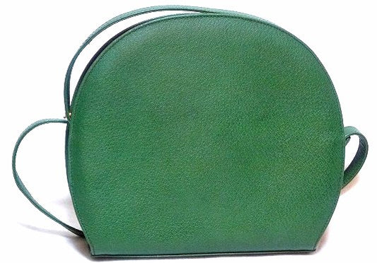 OLD Gucci 半円グリーンショルダー総革