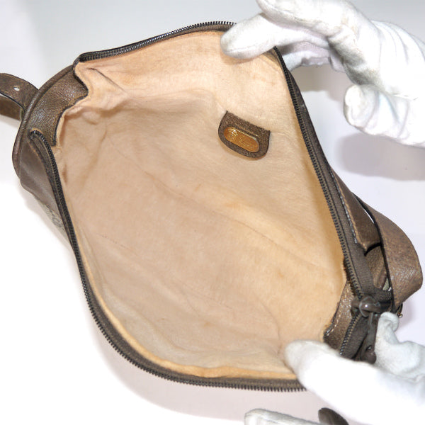 OLD Gucci 　半円シェリーショルダー（茶）