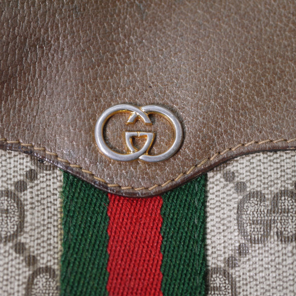 OLD Gucci 　半円シェリーショルダー（茶）
