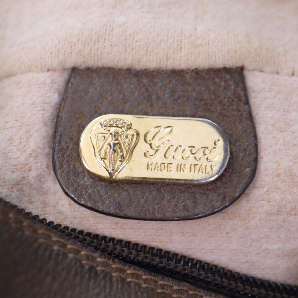 OLD Gucci 　半円シェリーショルダー（茶）