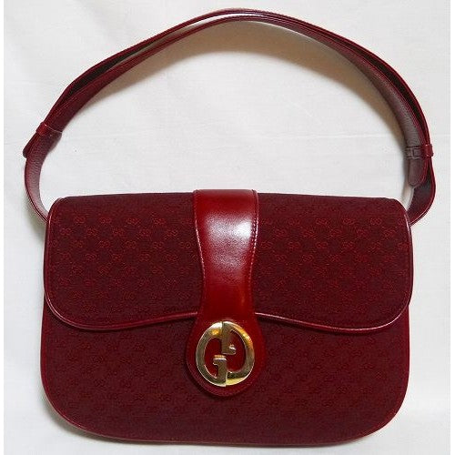 OLD GucciﾏｲｸﾛGGジャガードショルダー