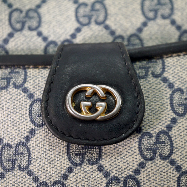 OLD Gucci シンプルGG柄モノグラムショルダー（青）