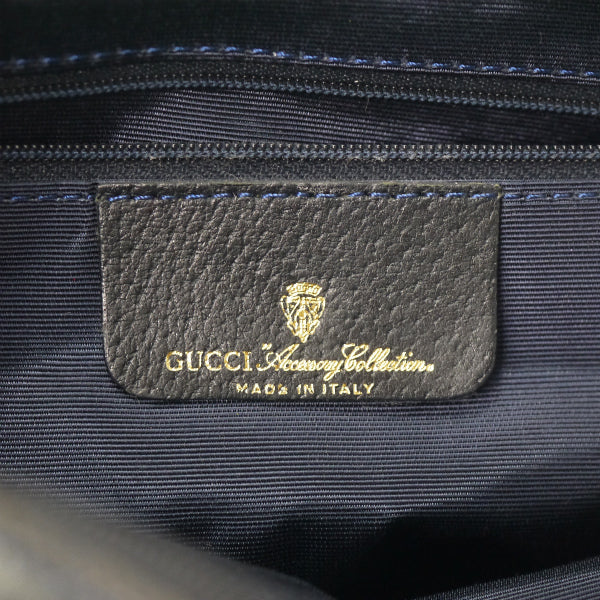 OLD Gucci 80sミニシェリー柄モノグラムショルダー（青）