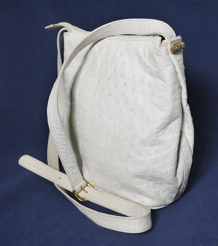 OLD Gucci 白オーストリッチ ショルダー