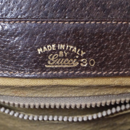 OLD Gucci ホースビット縦金具ワンショルダー（茶）