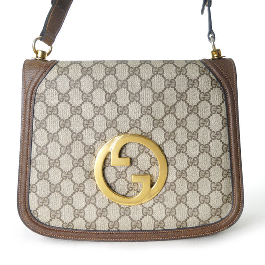 OLD Gucci 代表作！70sインターロッキングGショルダー（茶）
