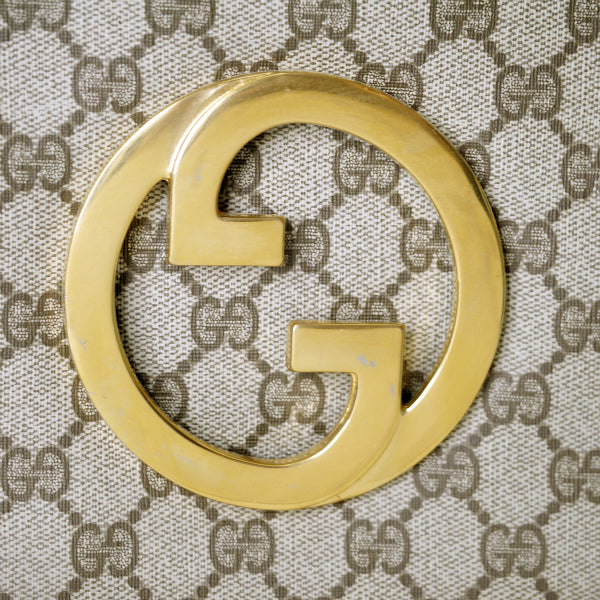 OLD Gucci 代表作！70sインターロッキングGショルダー（茶）
