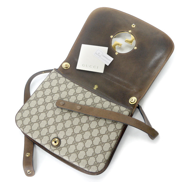 OLD Gucci 代表作！70sインターロッキングGショルダー（茶）