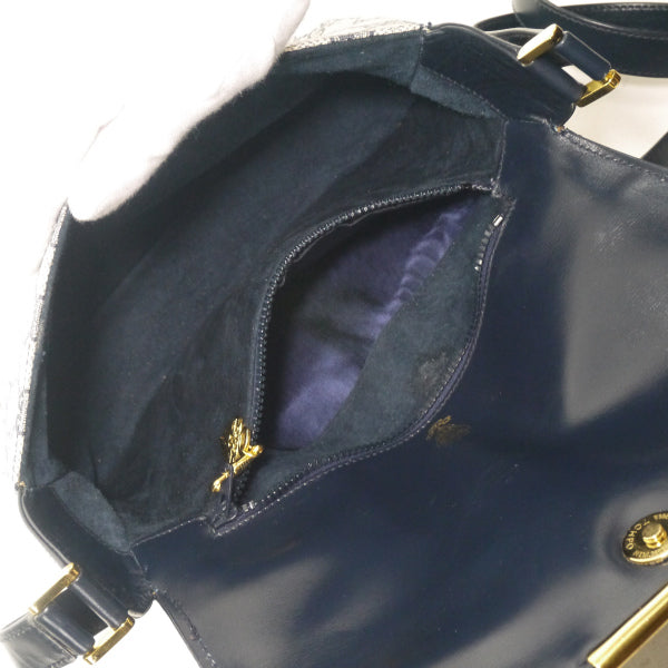 OLD Gucci シェリーショルダーバッグ（紺）