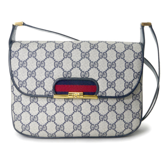 OLD Gucci シェリーショルダーバッグ（紺）