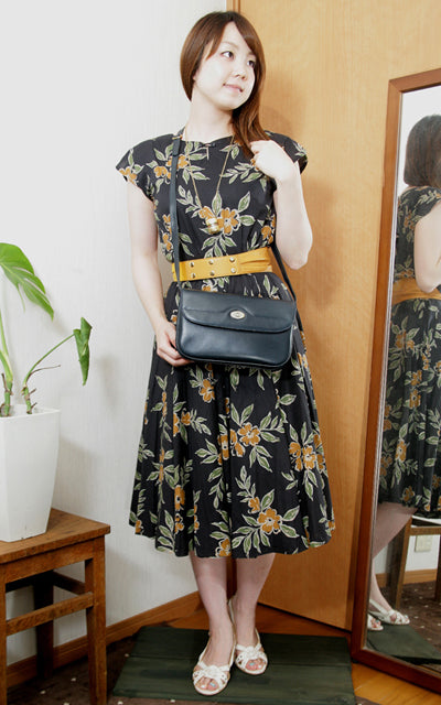 OLD Gucci 総皮3Wayバッグ（紺）