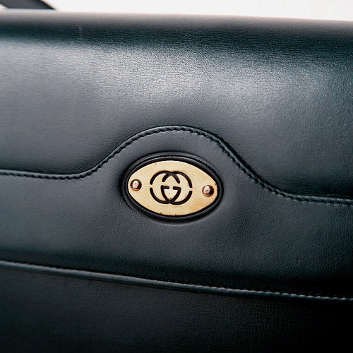 OLD Gucci 総皮3Wayバッグ（紺）