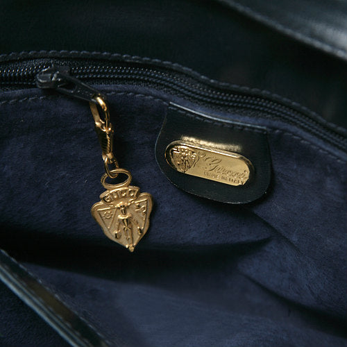 OLD Gucci 総皮3Wayバッグ（紺）