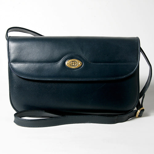 OLD Gucci 総皮3Wayバッグ（紺）