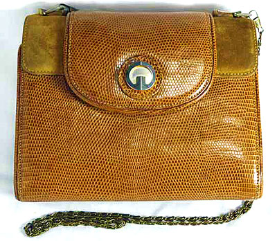 OLD Gucci 60s リザードアンティクチェーンショルダー