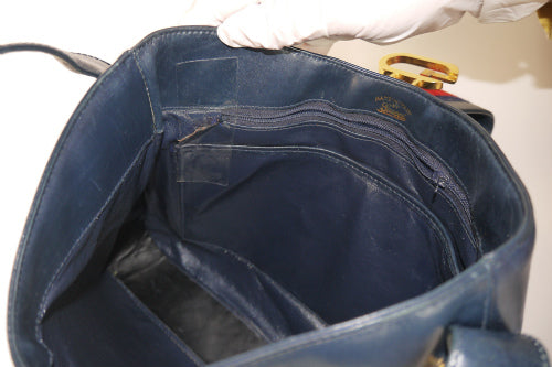 OLD Gucci ＜訳アリ＞レア！セミショルダー（紺）