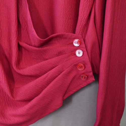 OLD Gucci　シルクブラウス(赤)