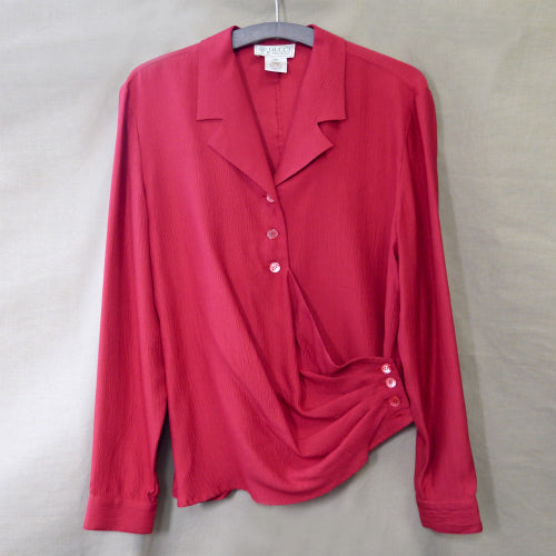 OLD Gucci　シルクブラウス(赤)