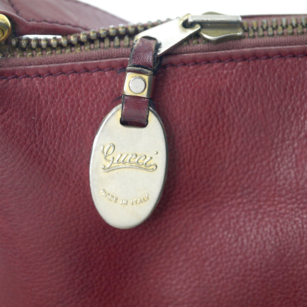 OLD Gucci 70s総革GG金具 大型ショルダー（ルージュ）