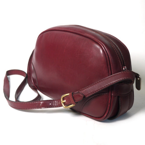 OLD Gucci　レトロ斜めがけショルダー（ワイン）