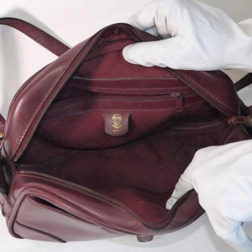 OLD Gucci　レトロ斜めがけショルダー（ワイン）
