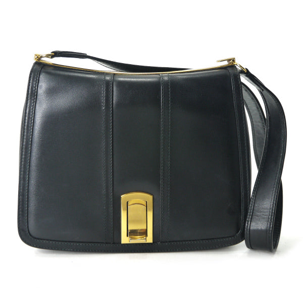 OLD Gucci　総革スライドロックショルダー（黒）