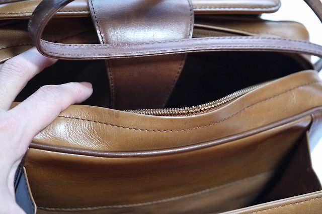OLD Gucci　キャメル×茶コンビ　ビット金具ショルダー