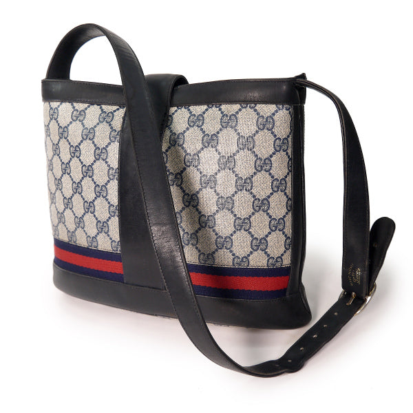 OLD Gucci  G金具バケツ型ショルダー（青）