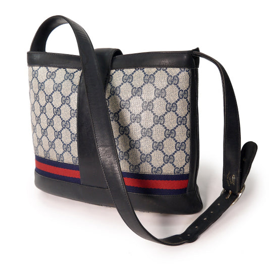 OLD Gucci  G金具バケツ型ショルダー（青）