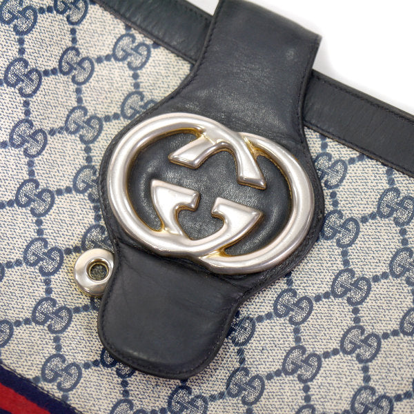 OLD Gucci  G金具バケツ型ショルダー（青）
