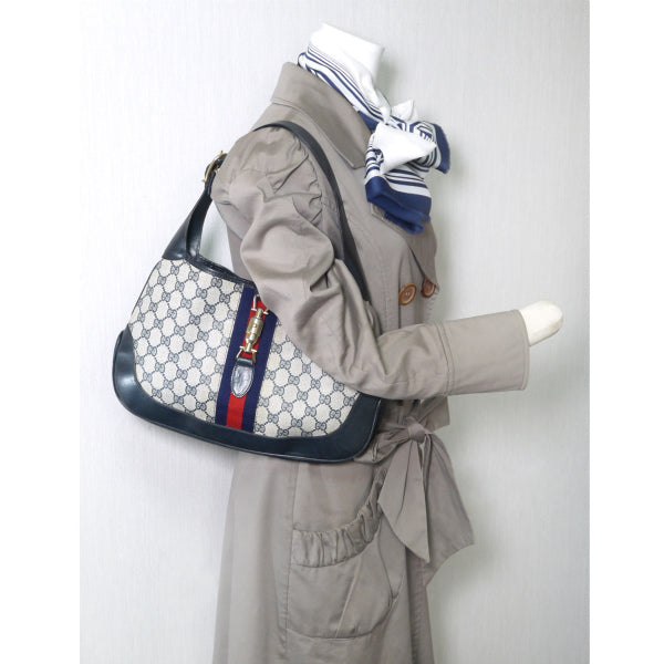 OLD Gucci ジャッキー金具ワンショルダー（青）