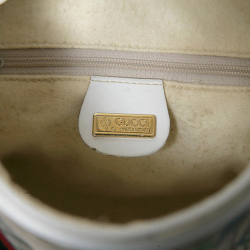 OLD Gucci バケツフローラショルダー（白・大）