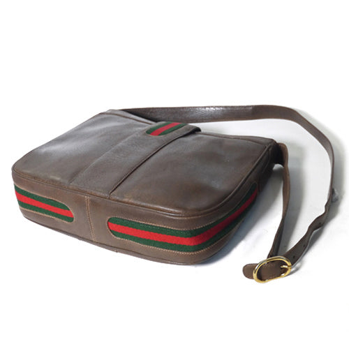 OLD Gucci ブーツ金具ショルダー（茶）