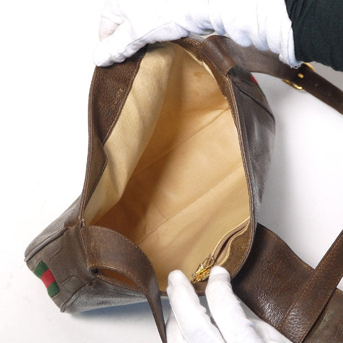 OLD Gucci ブーツ金具ショルダー（茶）