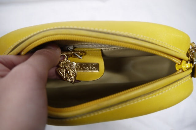 OLD Gucci＜訳あり＞フローラポシェット（黄）