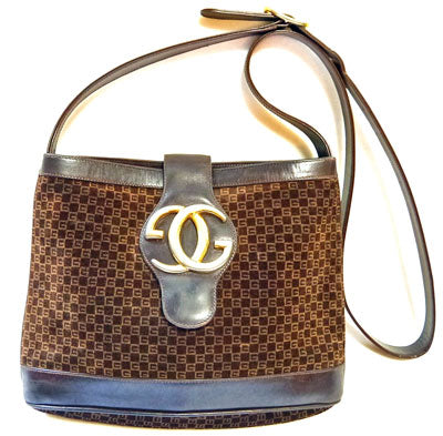 OLD Gucci 　G金具バケツ型ショルダー（茶）