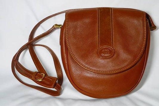 OLD Gucci 半円キャメル斜め掛けショルダー